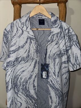 NWT Steel & Jelly Button Down Mens Camp Summer Shirt